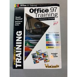 ViaGrafix Microsoft Office 97 Training 6 CD-ROM Set Windows 95 98 Sealed